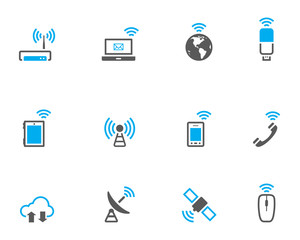 Duotone Icons - Wireless - obrazy, fototapety, plakaty