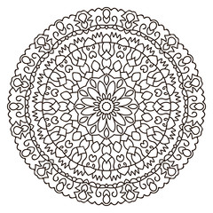 Symmetrical circular pattern mandala.