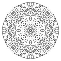 Symmetrical circular pattern mandala.