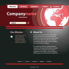    Website Template Vector 