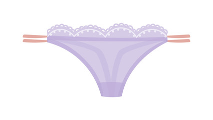 Fashion colorful lace g string thong panties, isolated on white background. Thong underpants fashion isolated pants female clothing lace underclothes. Style seductive beauty thong underpants.