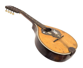 schöne alte antike mandoline, laute, gitagge