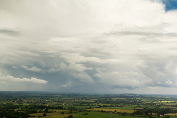 Obraz premium Cloudy view over the Chilterns in Buckinghamshire