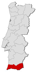 Map - Portugal, Faro