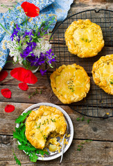 small mushrooms pies