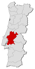 Map - Portugal, Santarem