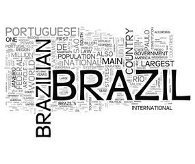 Brazil collage of word concepts