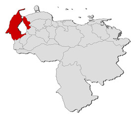 Map - Venezuela, Zulia