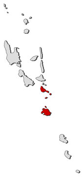 Map - Vanuatu, Shefa