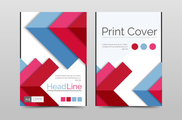 Geometric brochure front page