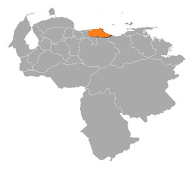 Map - Venezuela, Merida