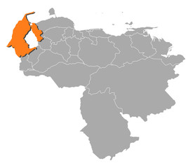 Map - Venezuela, Zulia