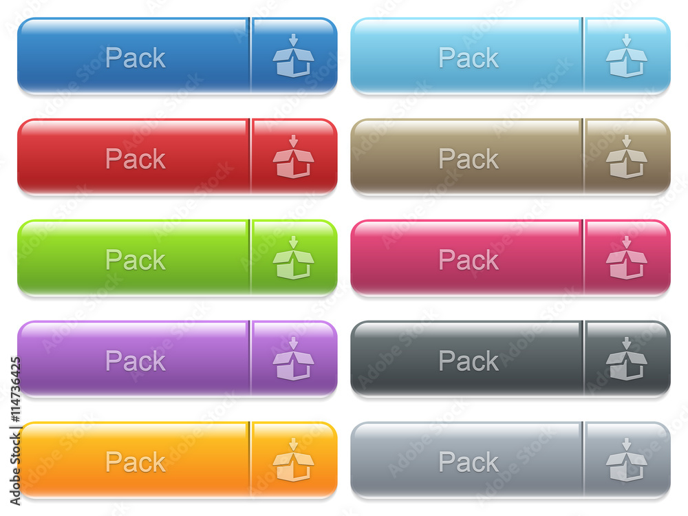Poster pack captioned menu button set