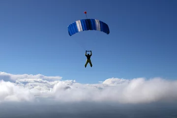 Fototapeten Skydiving in Norway © sindret