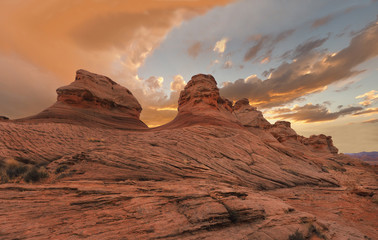 The New Wave at Sunset, Glen Canyon Recreation Area