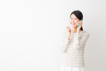 スマートフォン　女性
