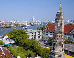 Scenic view of downtown Bangkok, Thailand. © Aneese