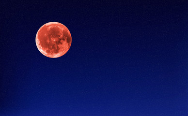Obraz na płótnie Canvas illustration with full moon over night sky