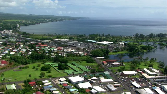 Looking seaward from above Hilo, Hawaii