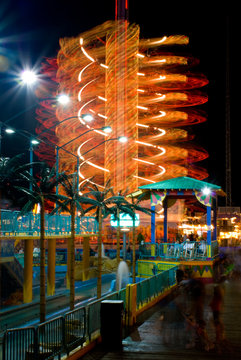 Spinning Amusement Ride in Wildwood, New Jersey