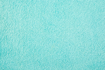 Close up texture of blue towel use as background