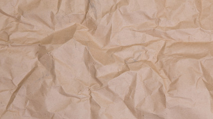 Brown crumpled paper, use for background
