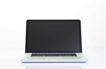 Blank screen laptop computer