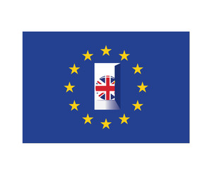 Britain Brexit Decision Graphics -  Exit Door For Britain