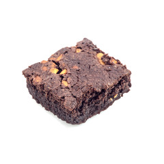 Chocolate Brownie isolated on white background