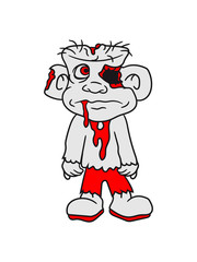 zombie disgusting horror halloween comic cartoon funny undead blood