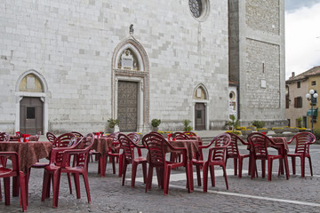 Strassencafe in Cividale del Friuli