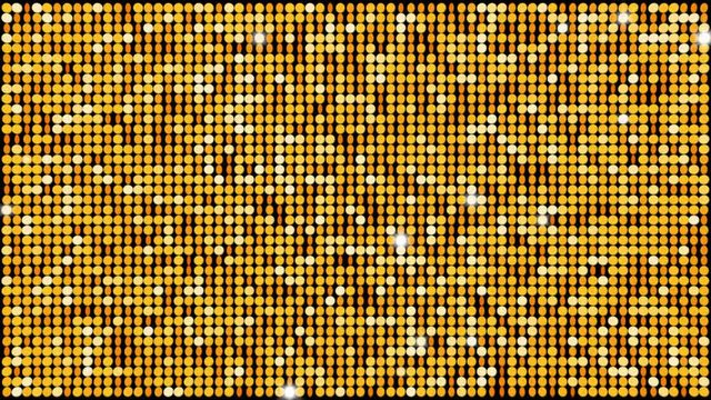 Gold (Golden) glitter light and sparkle background – seamless looping

