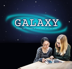 Galaxy Astronomy Business Education Graphic Concept