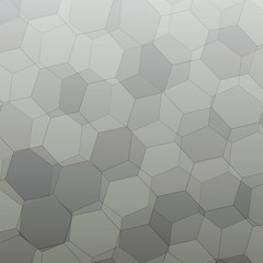 Grey gradient Polygonal style vector pattern for background