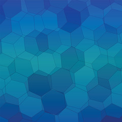 Obraz na płótnie Canvas Blue gradient Polygonal style vector pattern for background