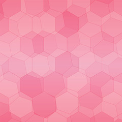 Pink Polygonal style vector pattern for background