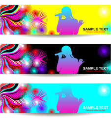 Music background, Abstract banner