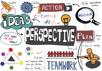 Perspective Plan Action Ideas Business Concept