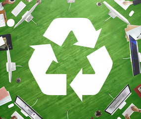 Recycle Green Environment Conservation Eco Concept