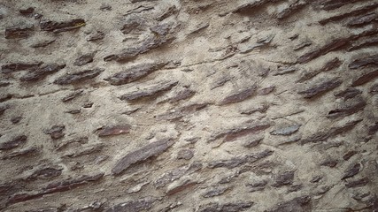 vintage old grey brick wall