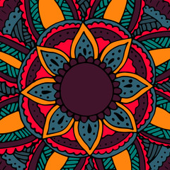 Flower mandala for cards, prints, textile and coloring books
