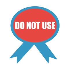 do not use white wording on background red ribbon