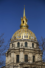 Fototapeta na wymiar Hôtel des Invalides cupolla in Paris, France