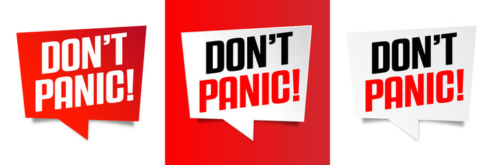 Don't panic ! - obrazy, fototapety, plakaty