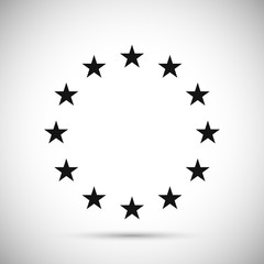 The wreath of stars of the EU 