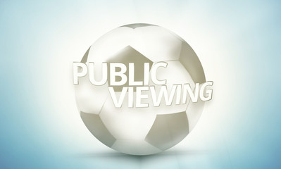 Public Viewing modern mix retro vintage colored creative background 3d render