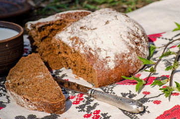 Farmer's Breakfast. Natural food.