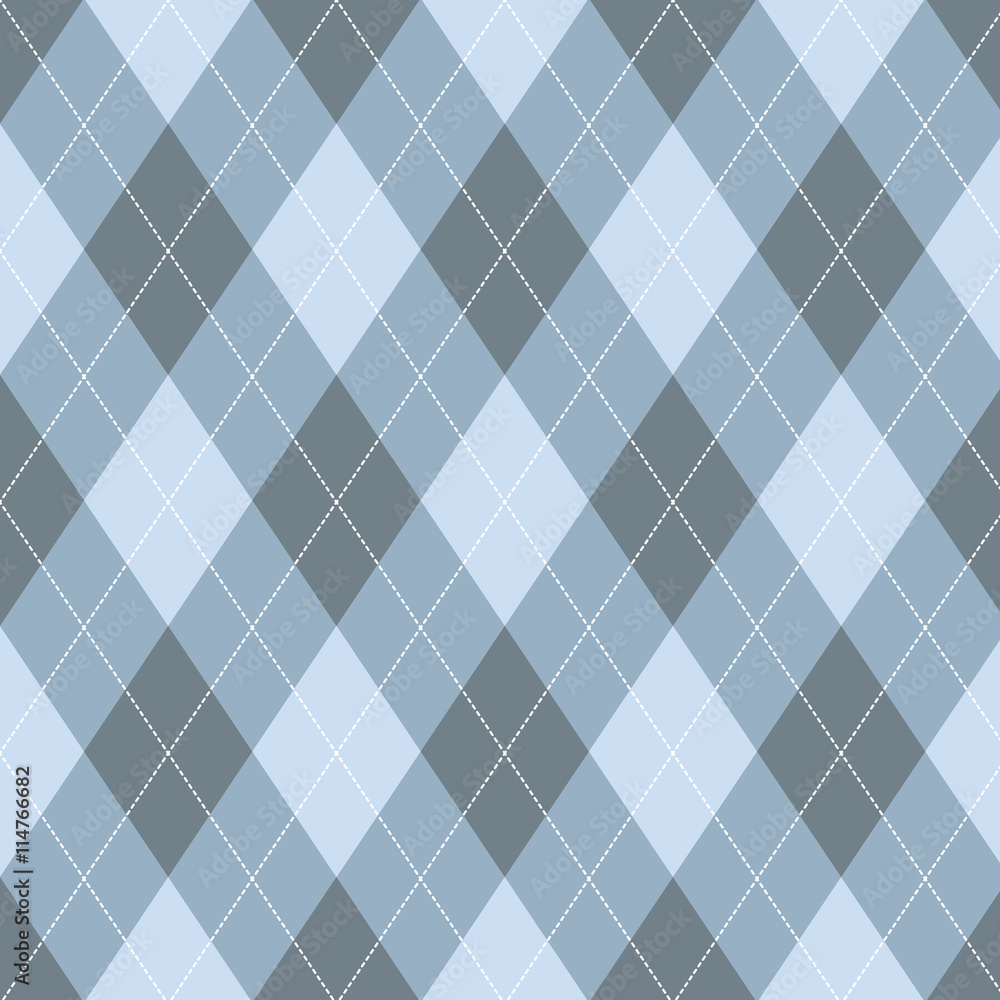 Poster seamless argyle pattern. diamond shapes background.