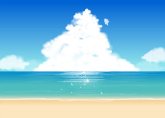 夏　ビーチ