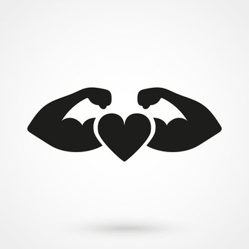 Strong Heart Icon